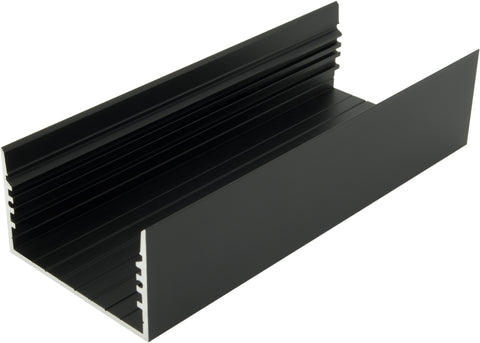 Profil din aluminiu SLA, L-2000mm L-60mm H-36mm negru