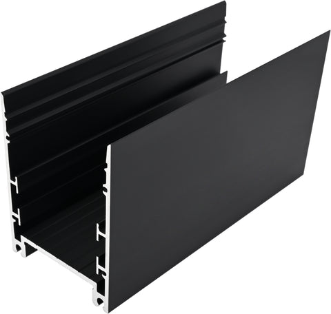 Profil aluminiu SLH / negru, L-2000mm L-60mm H-80mm