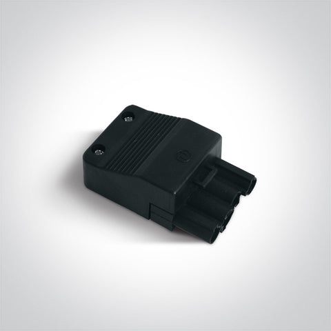 conector plug 4-poli mama negru IP20