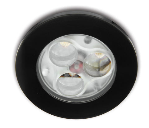 Tris-II-R LED 3x1W 3000K 135lm,dimabil,350mA,IP20,negr