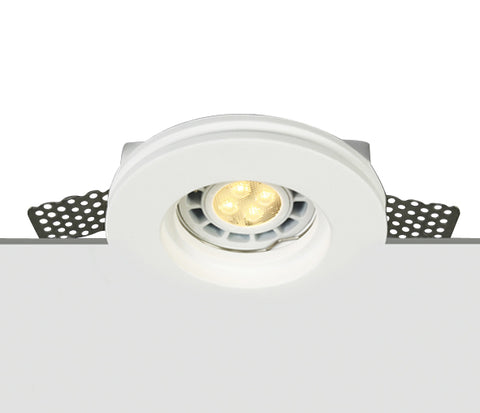 Gypsum Round GT1, MR16 GU10, 50W, IP20, alb