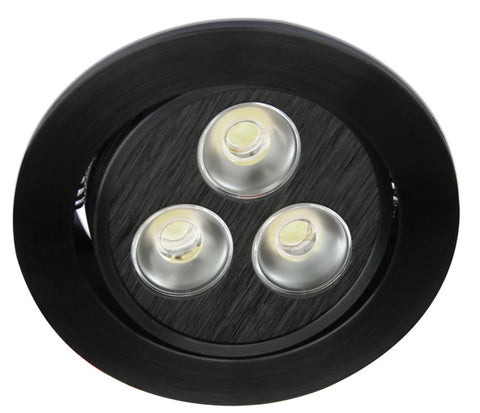 Tris-I-R/A1 LED 3x1W 6000K 180lm,dimabil,350mA,IP20,negru