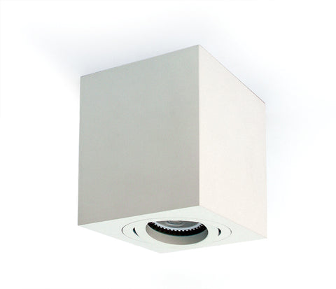 Edda Square-CL MR16, GU10, 10W, 230V, adjustable, alb