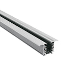 3PH-recessed track square 3m, alb