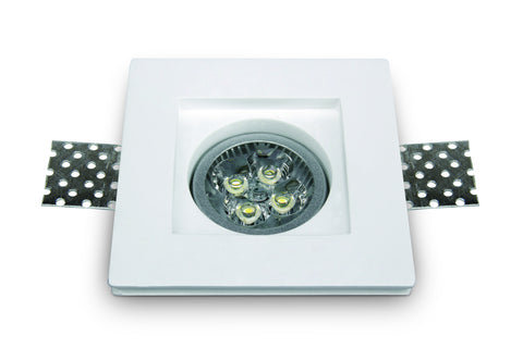 Gypsum Square GT1, MR16 GU10, 50W, IP20, alb