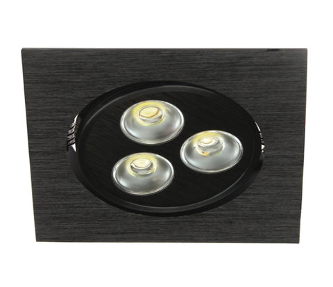 Tris-I-Q/A1 LED 3x1W 6000K 180lm,dimabil,350mA,IP20,negru