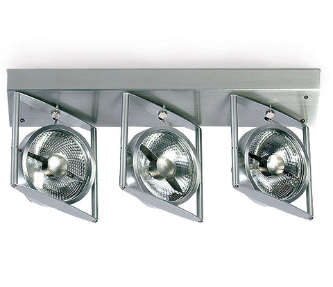 Francis 2, 3x75W, GU10, AR111, 100-240V, IP20, aluminiu