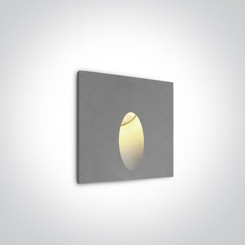 Zoe-Q2 LED 3W, 3000K, 100-240V, IP54, incl. driver, gri