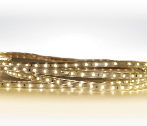 Larra bandă led 230V 6W/m 3000K 300lm/m PVC IP65 rola 100m