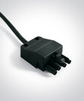 Conector 4-pin male cu 30 cm cablu negru