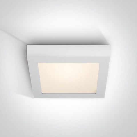 Plano patrat LED, 22W, 3000K, 1490lm, IP40, alb