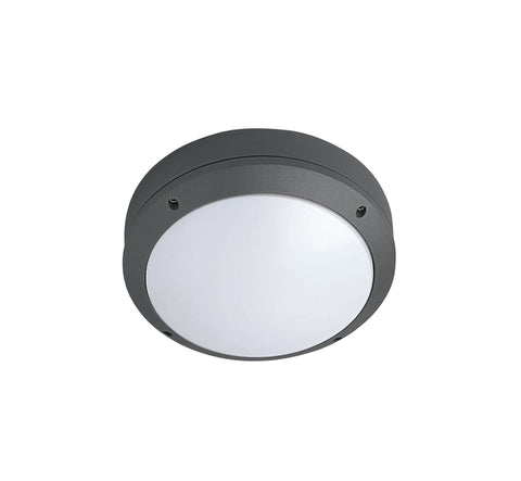 Teito 1 ceiling lamp round,E27, 20W,100-240V,IP54,anthracite