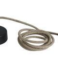 Rope Line pendant lamp, E27, l=2m, negru