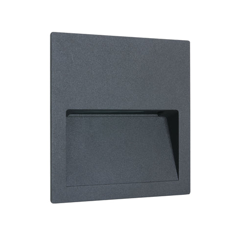 Moon Q LED 3W, 3000K, 300lm, 100-240V, IP65,antracit