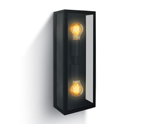 Still B wall light 40W 2xE27 100-240V IP43 negru