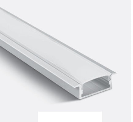 Alu Recessed Profile ptr.20mm Strips+Opal capac 2m alb