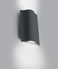 Emi-L LED 2x6W wall lamp 2x400lm 3000K 230V IP54antracit