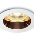 Ula 10W MR16 GU10 IP20 alb cu copper reflector