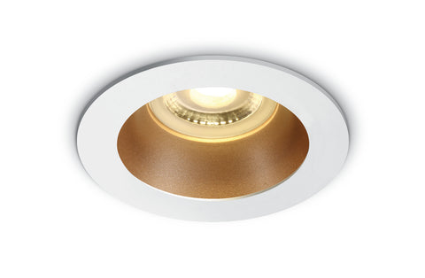 Ula 10W MR16 GU10 IP20 alb cu alama reflector