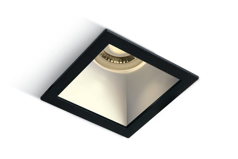 Ula 10W MR16 GU10 IP20 negru cu alb reflector