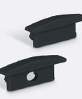 aluminiu Profil incastrat 7902R/B+PC opal Difuzor, 2m negru