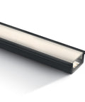 aluminiu Profil incastrat 7902R/B+PC opal Difuzor, 2m negru