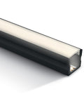 aluminiu Profil 7904/B + PC opal Difuzor, 2m negru