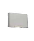 Sena LED, 2x6W, 2x400lm, 3000K, 230V, IP54, alb