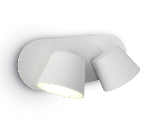 Sia LED, 2x6W, 2x500lm, 3000K, 230V, IP20, alb