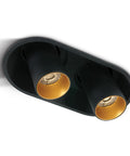 Nynka LED 2x7W, 2x520lm, 3000K, IP20, 36°, negru