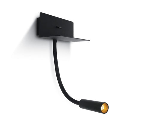 Swan SQ 3W, 150lm, 3000K, 100-240V, IP20, 36°, negru