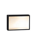 Laza Wall luminaire eckig 2x20W, E27, 100-240V, IP54, negru