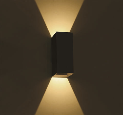 Dako I Up/Down LED 2x3W, 2x200lm, 3000K, 240V, IP54, negru