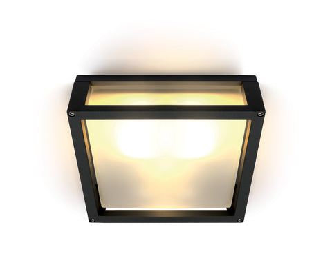 Miria LED, Wall luminaire 2x12W, E27, 100-240V, IP54, negru