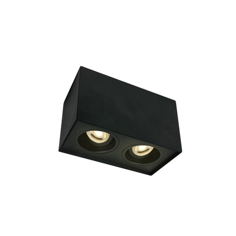 Miko Square A GU10 2x10W 220-240V IP20 negru