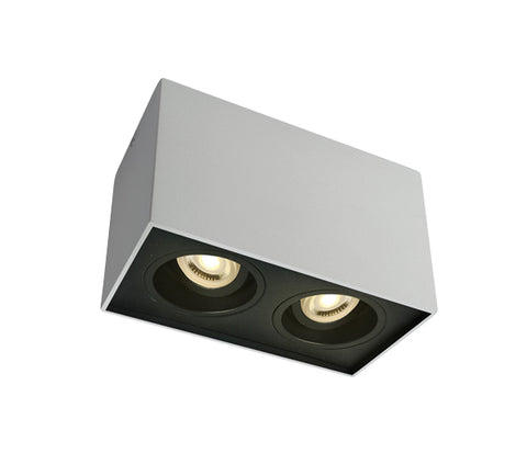 Miko Square A GU10 2x10W 220-240V IP20 alb