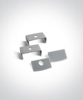aluminiu profile 2 Meter incl. PC opal capac, negru