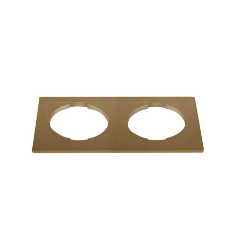 Square capac frame2-fach ptr.Bea alama reflector
