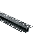 LED trimless profil aluminiu + PC diffuser negru 2m