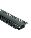 LED trimless profil aluminiu + PC diffuser negru 2m