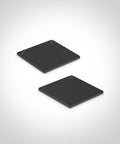 LED profil aparent aluminiu + difuzor PC negru 2m