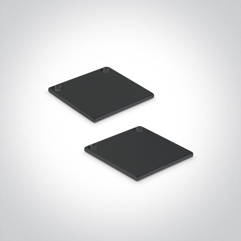 LED profil aparent aluminiu + difuzor PC negru 2m