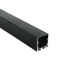 LED profil aparent aluminiu + difuzor PC negru 2m
