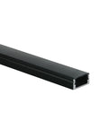 LED profil aparent aluminiu + difuzor PC negru 2m