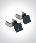 LED profil aparent aluminiu + difuzor PC negru 2m