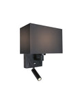 Fanes 3W LED + 12W E27W 150lm 3000K 220-240V IP20 negru