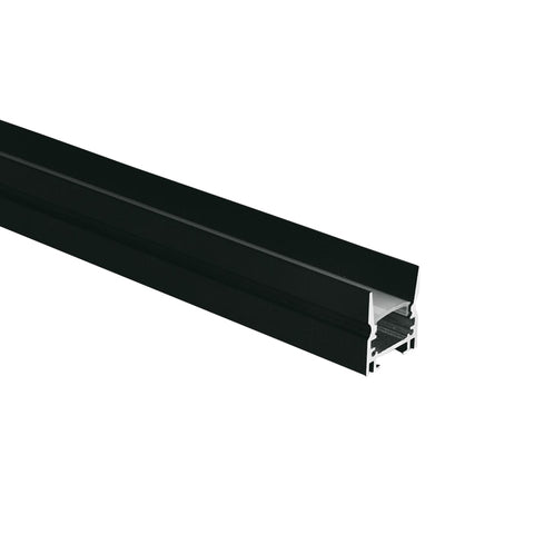 Profil aluminiu 7903/B + capac opal PC 2m negru