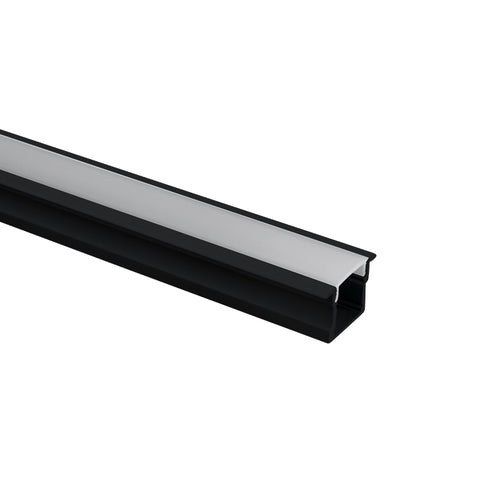 Profil încastrat 7904R/B cu PC capac opal 2m negru