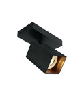 ACRUX-SQ 10W GU10 IP20 negru cu reflector din alama