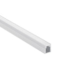 Profil de aluminiu pentru benzi de 5 mm + capac opal PC, 2m